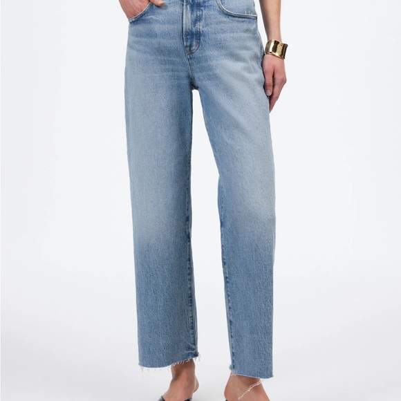 Madewell The Petite Perfect Vintage Wide-Leg Crop Jean Hallstead Wash size W25P - Picture 1 of 9